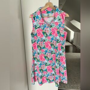Lulu B Sleeveless Preppy zippered Golf Dress size large